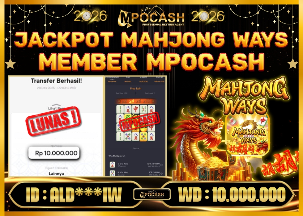MPOCASH JACKPOT MAHJONG WAYS